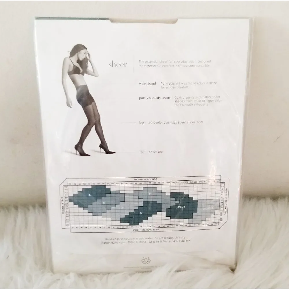 Nordstrom sheer control top hose bone color